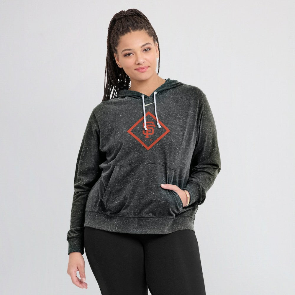 San Francisco Giants Nike Women's Diamond Icon Gym Vintage Lightweight Hooded Top | MLB US