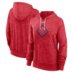 Los Angeles Angels Nike Women's Diamond Icon Gym Vintage Lightweight Hooded Top | MLB New