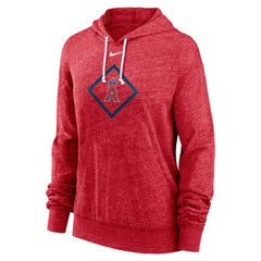 Los Angeles Angels Nike Women's Diamond Icon Gym Vintage Lightweight Hooded Top | MLB New