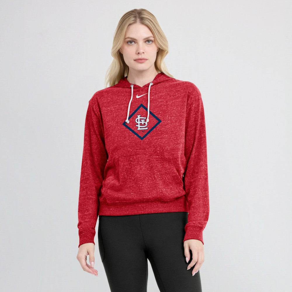 St. Louis Cardinals Nike Women's Diamond Icon Gym Vintage Lightweight Hooded Top | MLB US