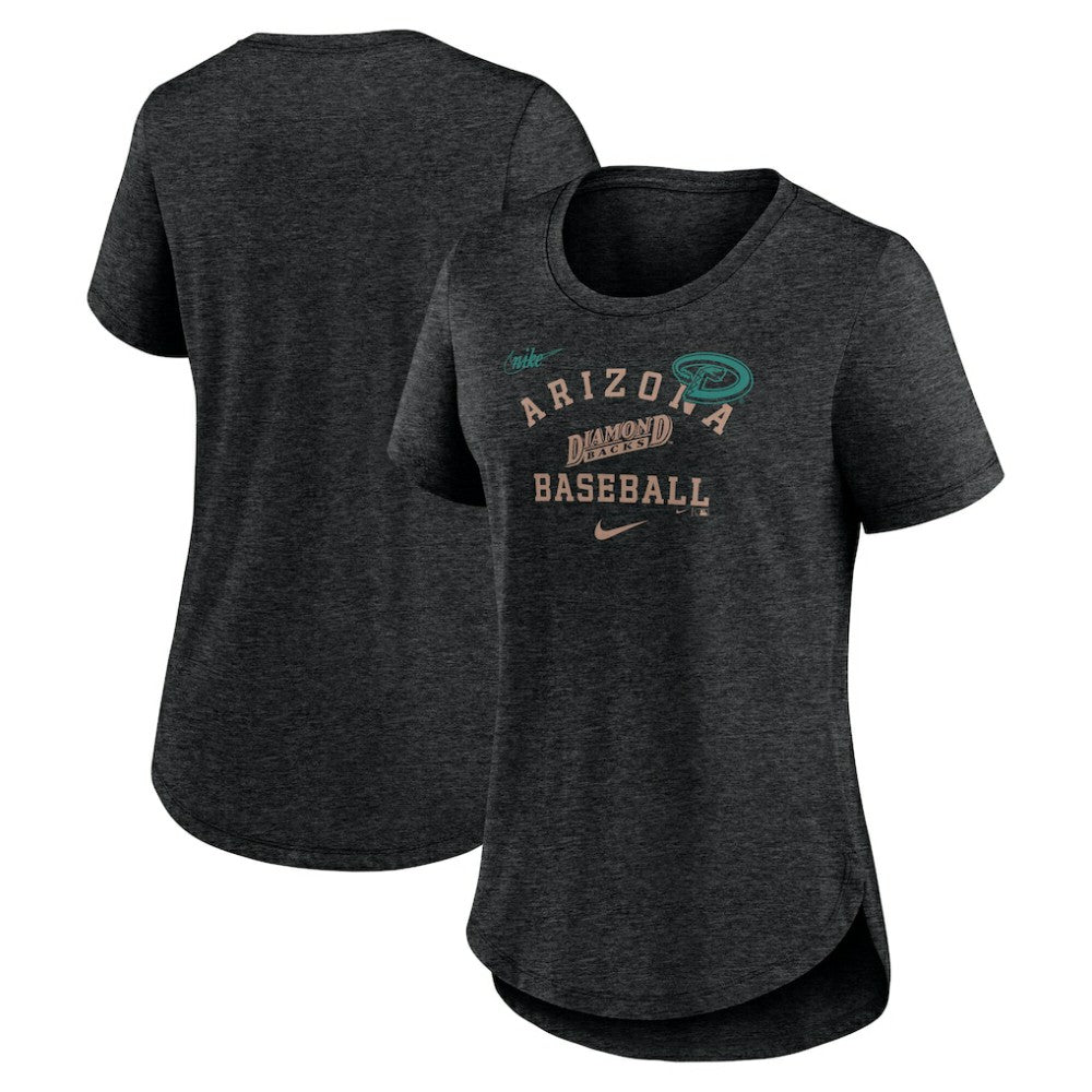 Arizona Diamondbacks Nike Women's Rewind Arch Mix Tri-Blend T-Shirt | MLB Near me