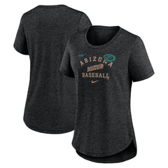 Arizona Diamondbacks Nike Women's Rewind Arch Mix Tri-Blend T-Shirt | MLB Near me