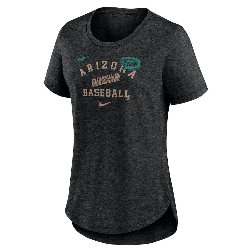 Arizona Diamondbacks Nike Women's Rewind Arch Mix Tri-Blend T-Shirt | MLB Near me