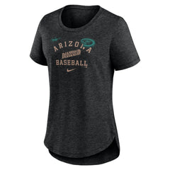 Arizona Diamondbacks Nike Women's Rewind Arch Mix Tri-Blend T-Shirt | MLB Near me