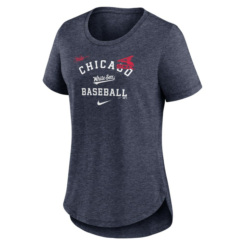 Chicago White Sox Nike Women's Rewind Arch Mix Tri-Blend T-Shirt | MLB US