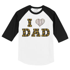 San Diego Padres Tiny Turnip Youth I Love Dad 3/4-Sleeve Raglan T-Shirt | MLB New