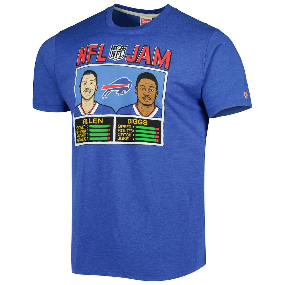 Buffalo Bills  Josh Allen & Stefon Diggs  Homage Unisex NFL Jam Tri-Blend T-Shirt