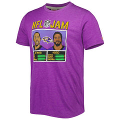 Baltimore Ravens  Ray Lewis & Ed Reed  Homage Unisex NFL Jam Retired Tri-Blend T-Shirt