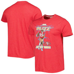 San Francisco 49ers  Jerry Rice  Homage Unisex NFL Blitz Retired Player Tri-Blend T-Shirt