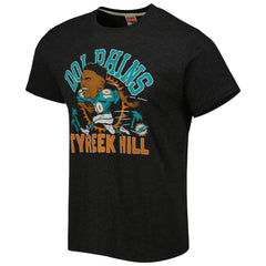 Miami Dolphins  Tyreek Hill  Homage Unisex Caricature Player Tri-Blend T-Shirt