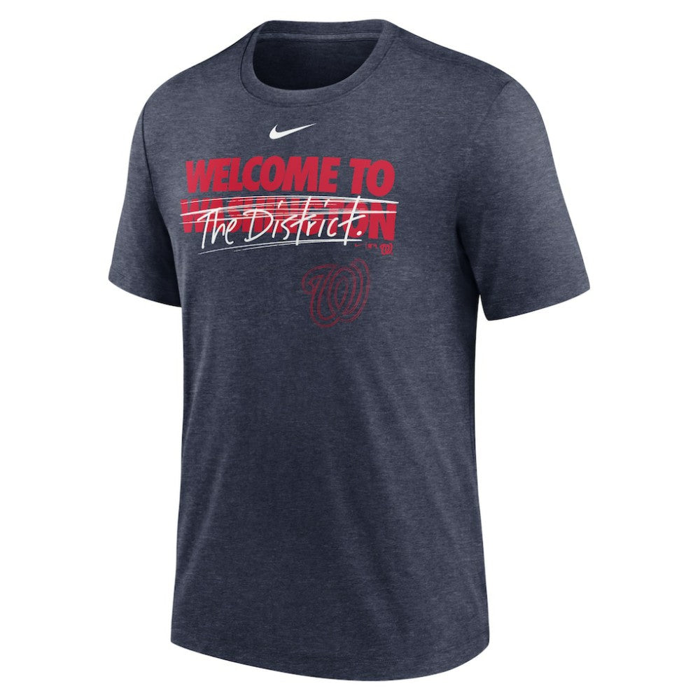 Washington Nationals Nike Home Spin Tri-Blend T-Shirt | MLB Outlet