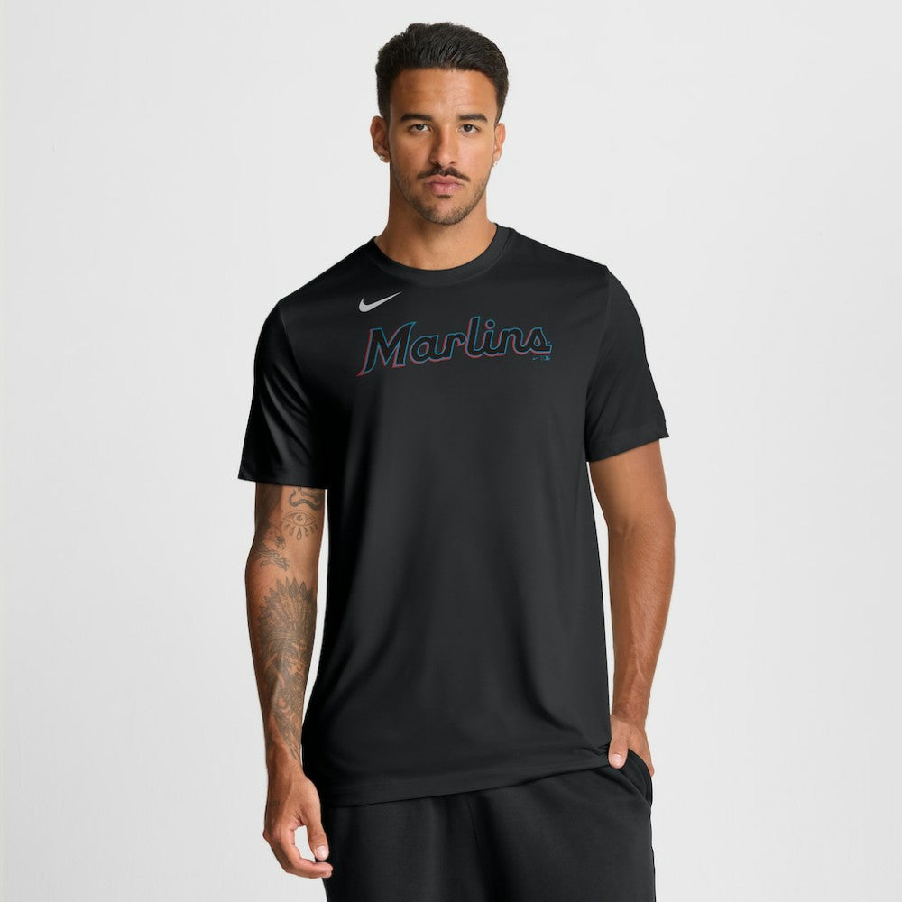 Miami Marlins Nike New Legend Wordmark Dri-FIT T-Shirt | MLB On Sale