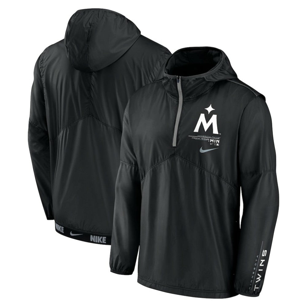 Minnesota Twins Nike Authentic Night Game Performance Half-Zip Windbreaker | MLB Outlet