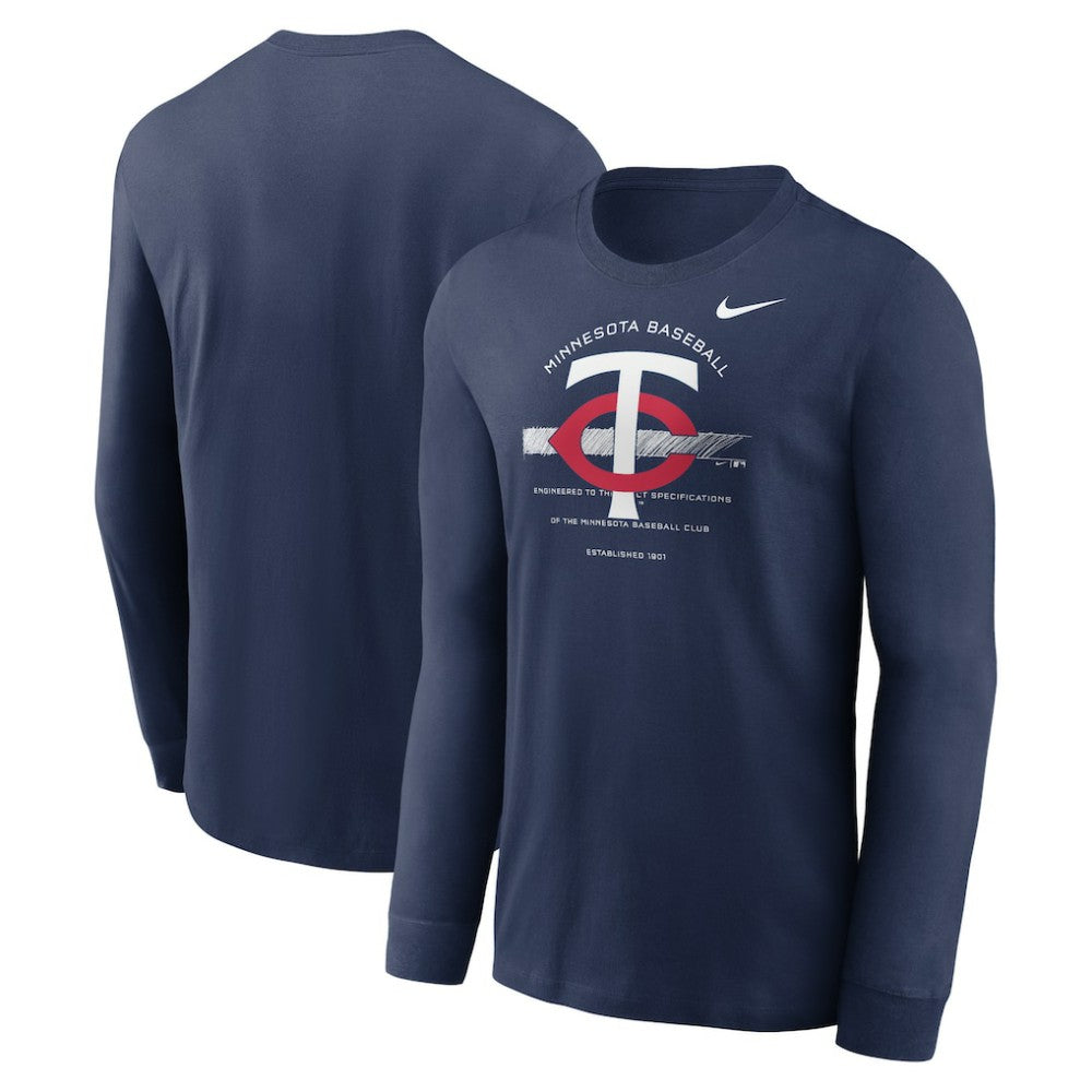 Minnesota Twins Nike Over Arch Performance Long Sleeve T-Shirt | MLB Near me