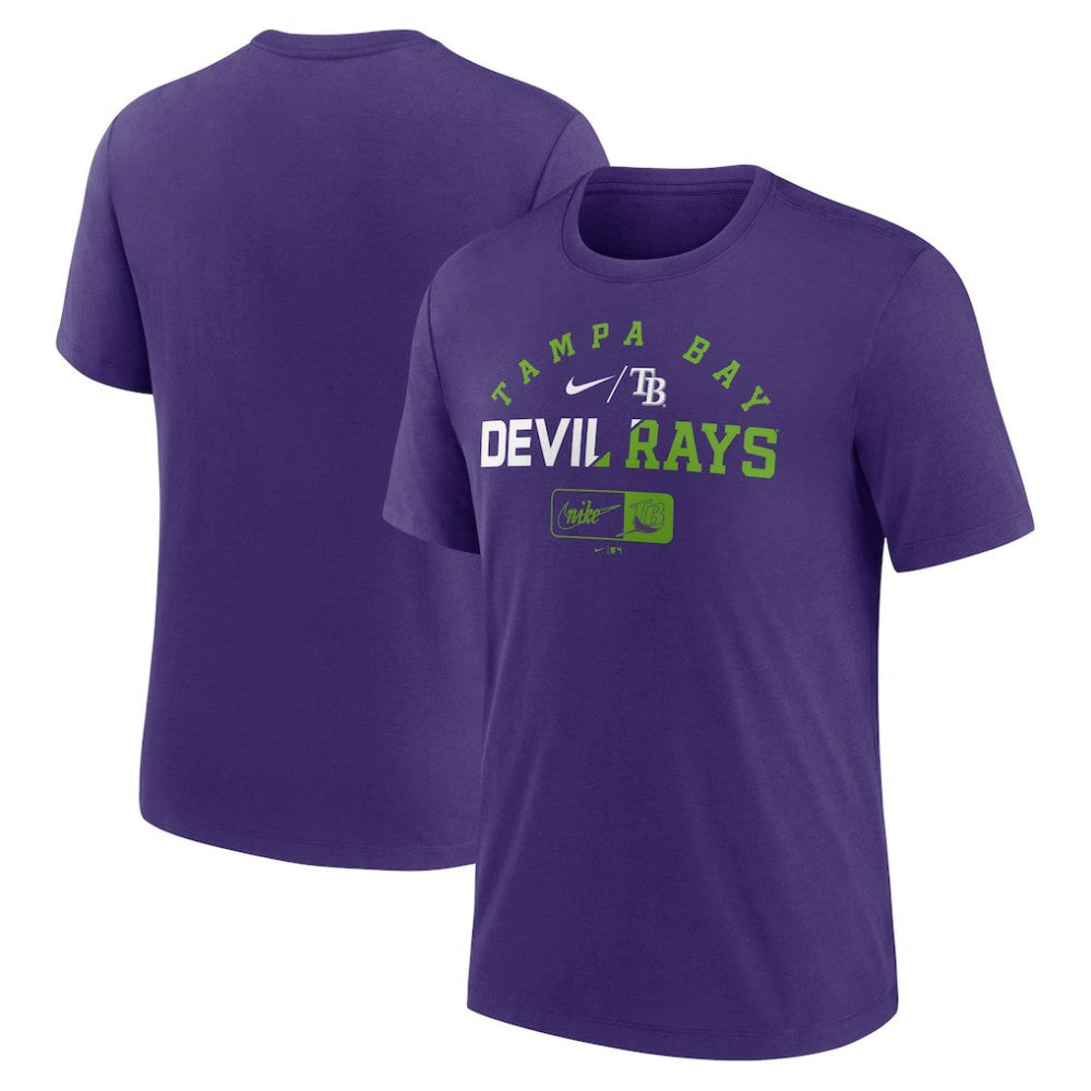 Tampa Bay Rays Nike Rewind Review Slash Tri-Blend T-Shirt | MLB Online