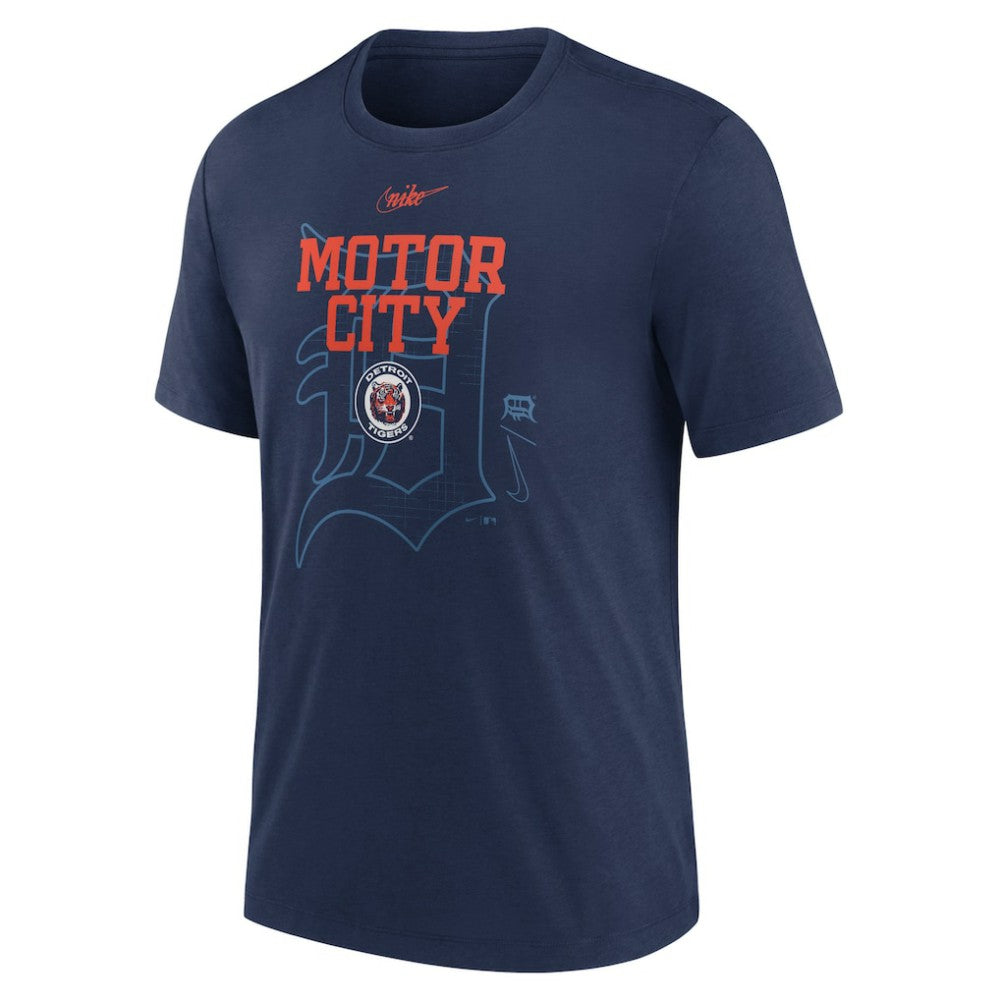 Detroit Tigers Nike Rewind Retro Tri-Blend T-Shirt | MLB Discount