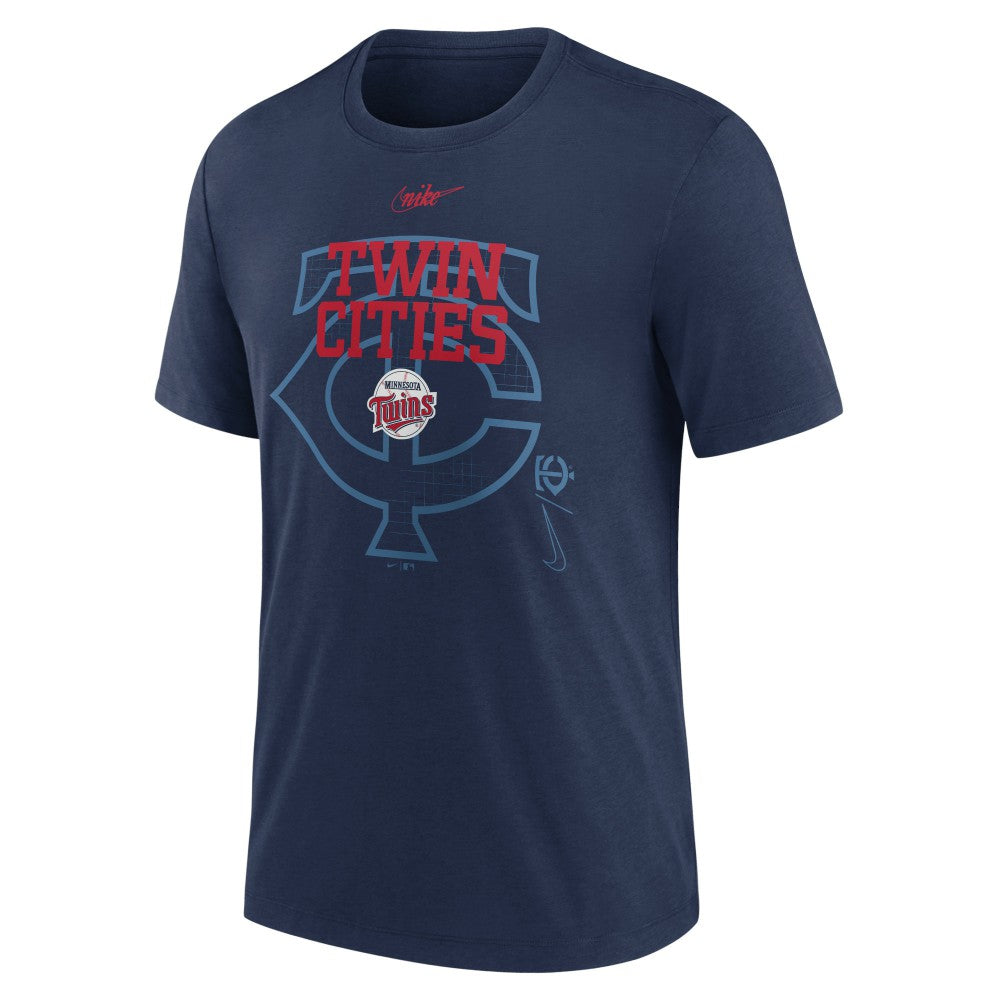 Minnesota Twins Nike Rewind Retro Tri-Blend T-Shirt | MLB Outlet
