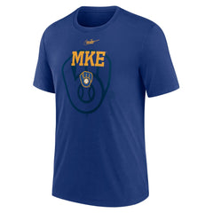 Milwaukee Brewers Nike Rewind Retro Tri-Blend T-Shirt | MLB On Sale