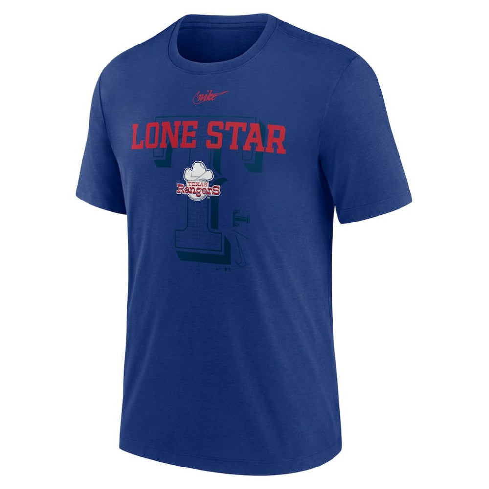 Texas Rangers Nike Rewind Retro Tri-Blend T-Shirt | MLB New