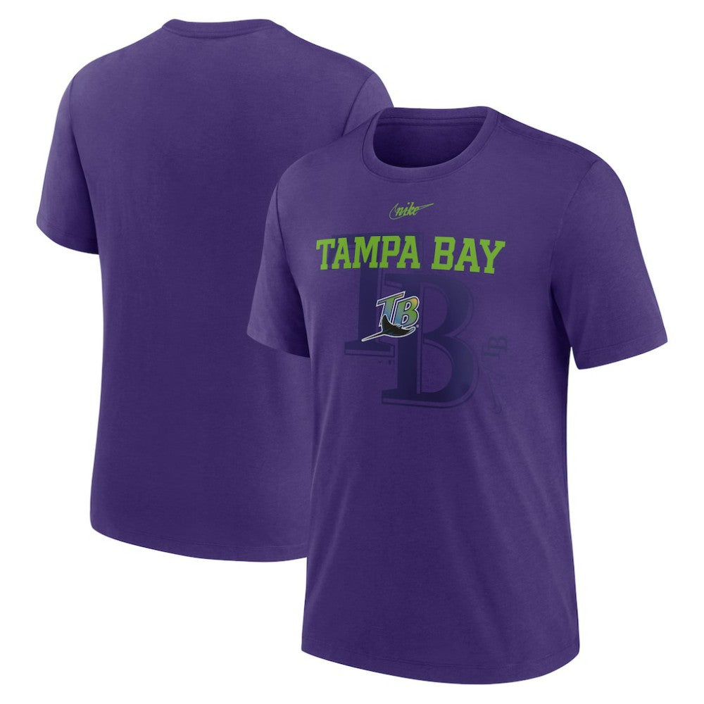 Tampa Bay Rays Nike Rewind Retro Tri-Blend T-Shirt | MLB Discount