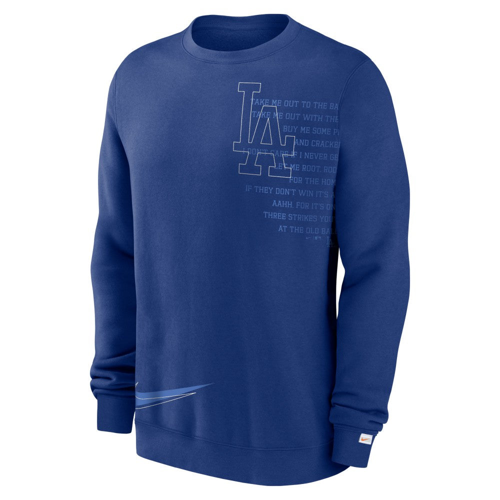 Los Angeles Dodgers Nike Statement Ball Game Fleece Pullover Sweatshirt | MLB Near me