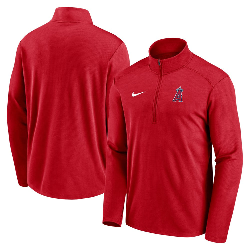 Los Angeles Angels Nike Agility Pacer Lightweight Performance Half-Zip Top | MLB Shop