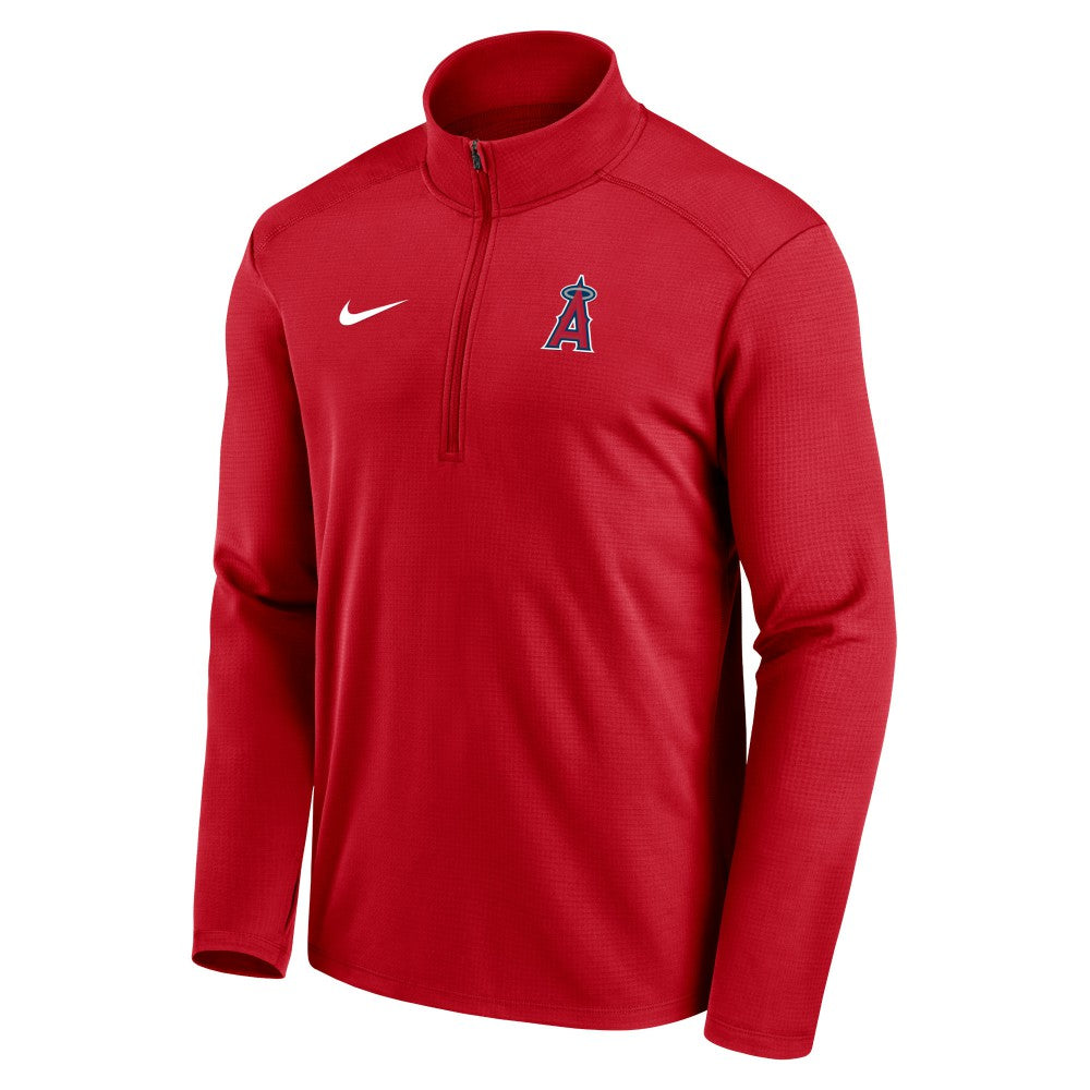Los Angeles Angels Nike Agility Pacer Lightweight Performance Half-Zip Top | MLB Shop