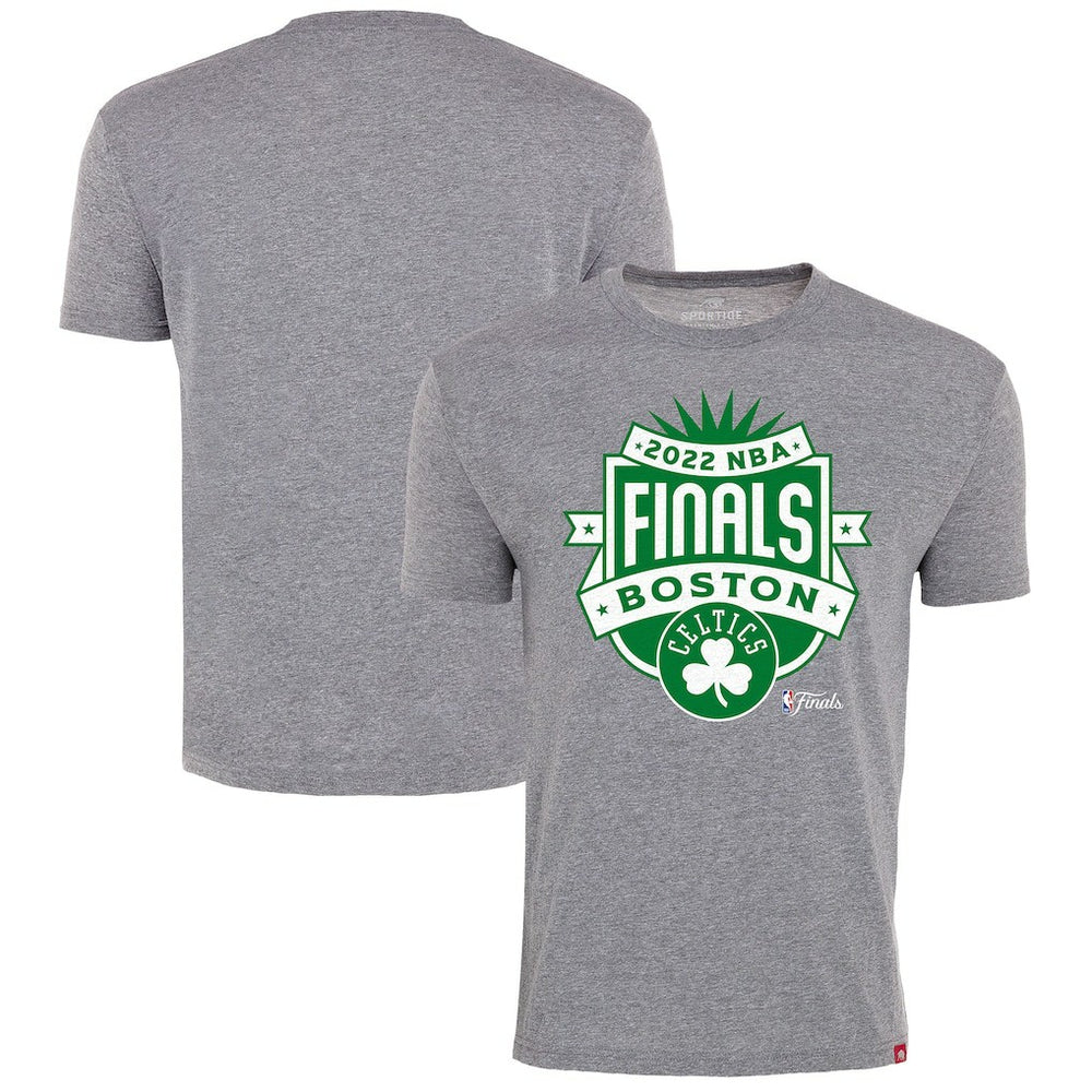 Boston Celtics Sportiqe 2022 NBA Finals Crest Comfy T-Shirt New