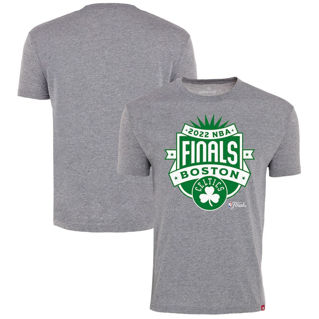 Boston Celtics Sportiqe 2022 NBA Finals Crest Comfy T-Shirt New