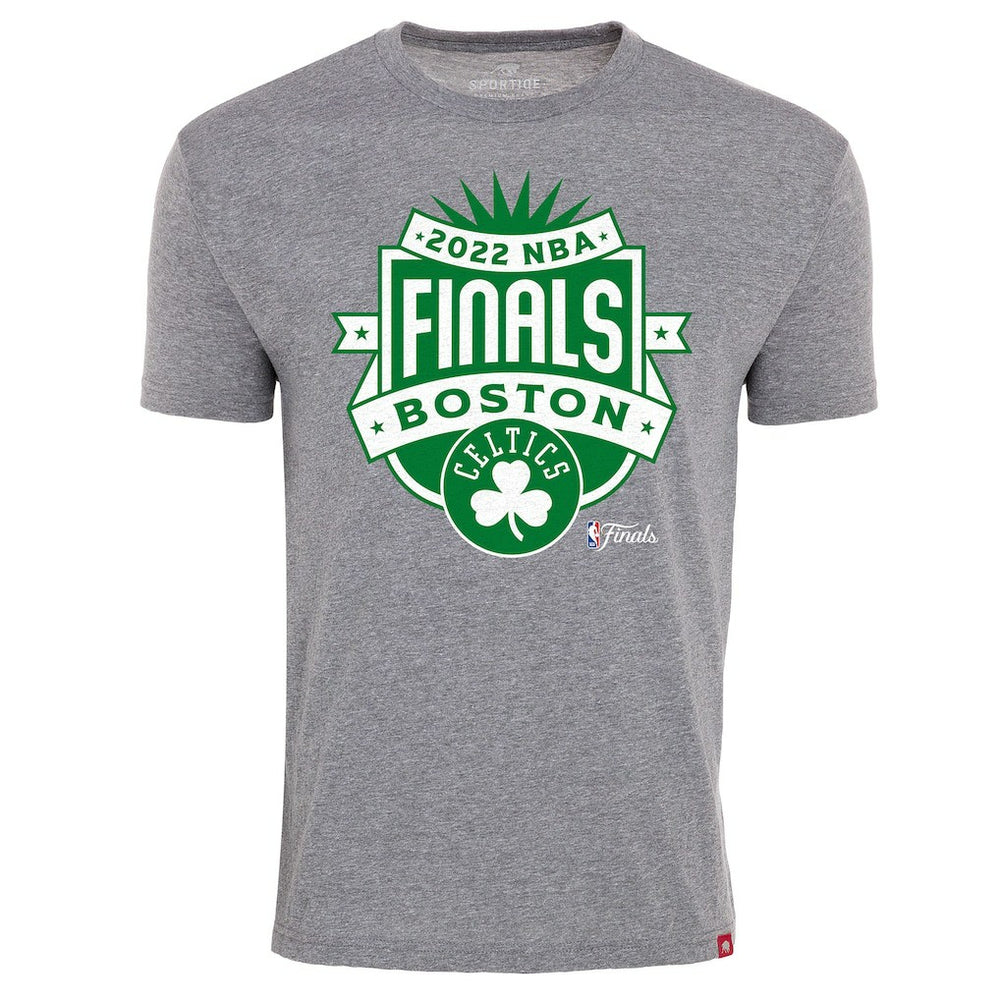 Boston Celtics Sportiqe 2022 NBA Finals Crest Comfy T-Shirt New