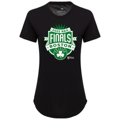 Boston Celtics Sportiqe Women's 2022 NBA Finals Crest Phoebe T-Shirt On Sale