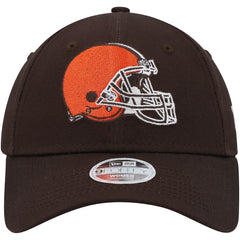 Cleveland Browns New Era Women's Simple 9FORTY Adjustable Hat