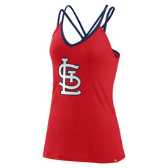St. Louis Cardinals Fanatics Women's Barrel It Up Cross Back V-Neck Tank Top | MLB Discount