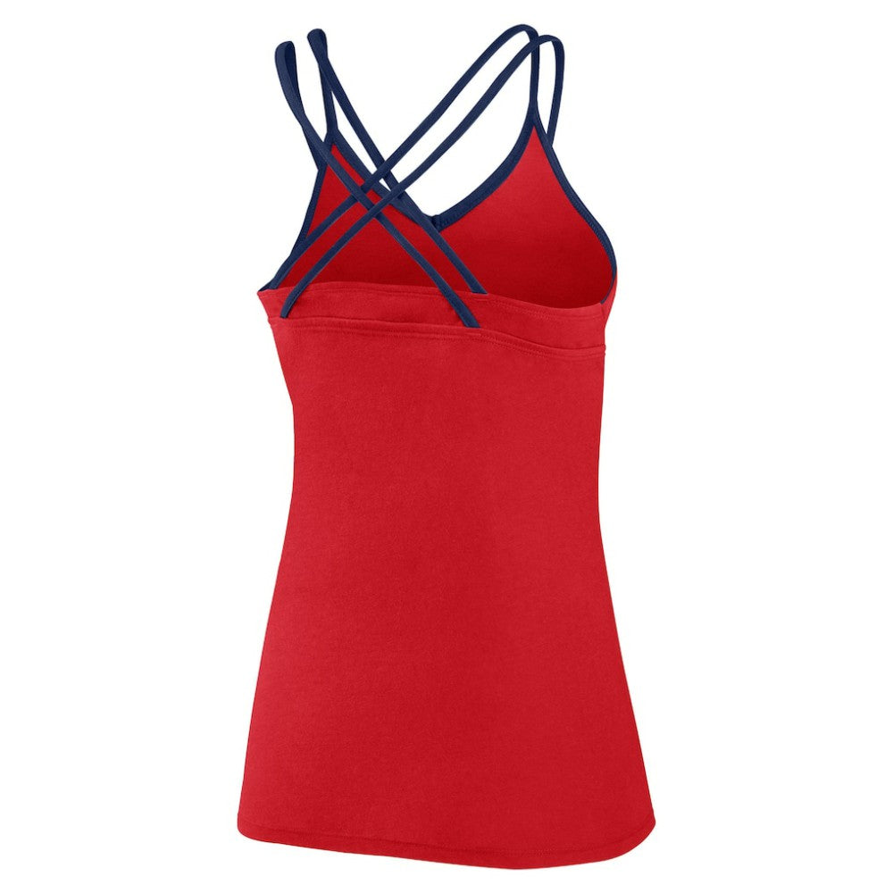 St. Louis Cardinals Fanatics Women's Barrel It Up Cross Back V-Neck Tank Top | MLB Discount