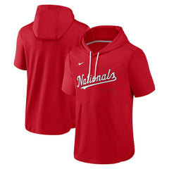 Washington Nationals Nike Springer Short Sleeve Team Pullover Hoodie | MLB US