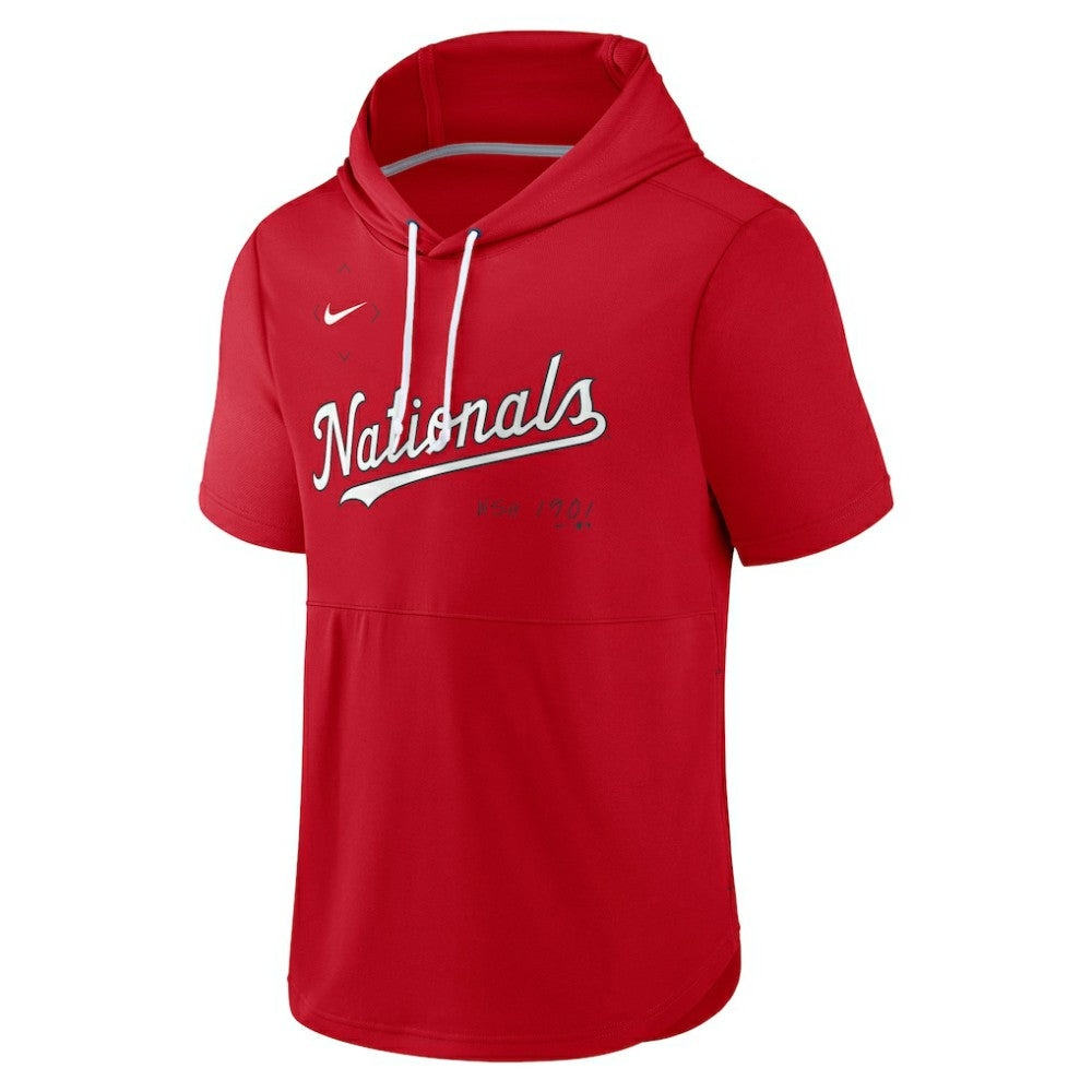 Washington Nationals Nike Springer Short Sleeve Team Pullover Hoodie | MLB US