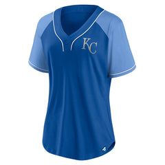 Kansas City Royals Fanatics Women's Ultimate Style Raglan V-Neck T-Shirt | MLB Online