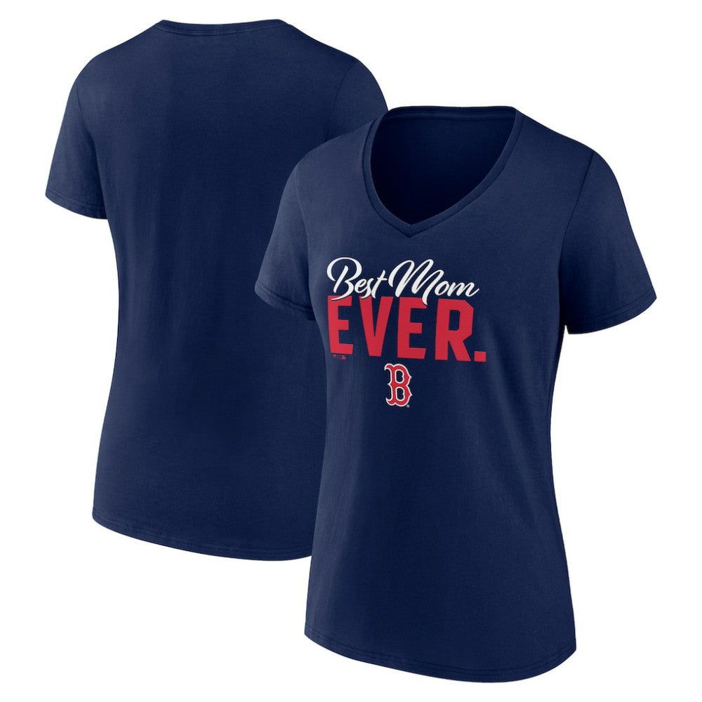 Boston Red Sox Fanatics Women's Mother's Day V-Neck T-Shirt | MLB New
