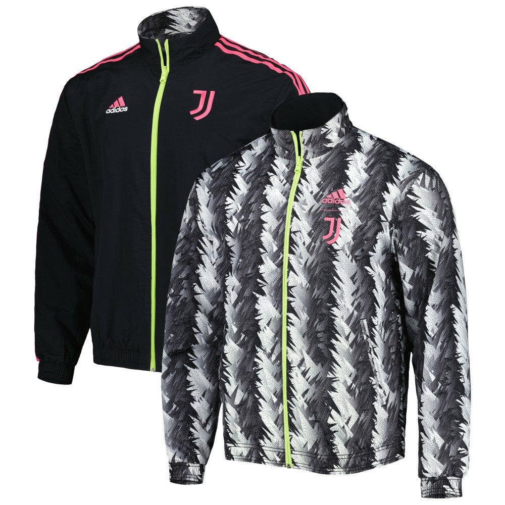 Juventus 2022/23 On-Field Team Logo Anthem Reversible Full-Zip Jacket Black - Adidas