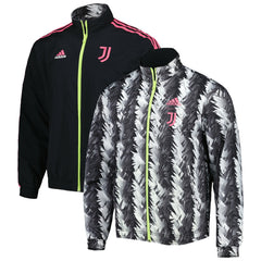 Juventus 2022/23 On-Field Team Logo Anthem Reversible Full-Zip Jacket Black - Adidas