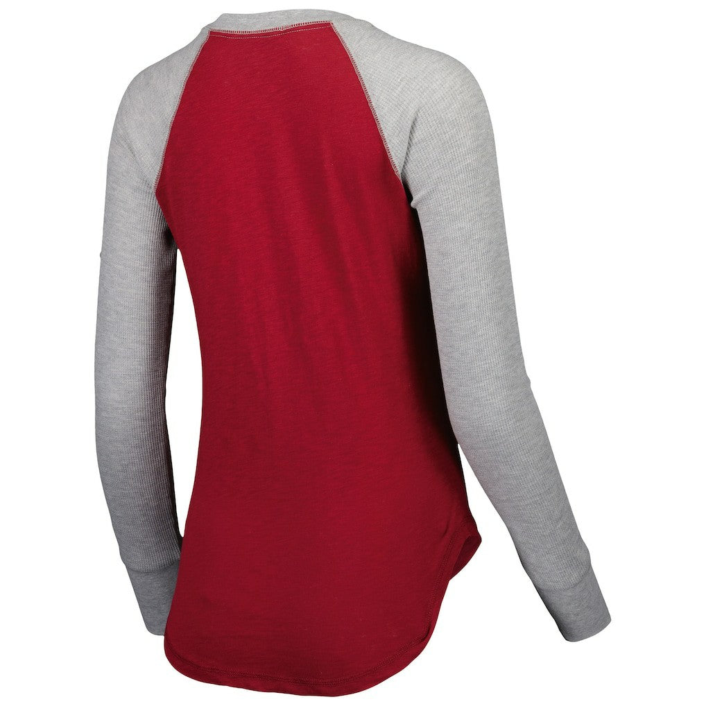 Washington Commanders  Touch Women's Waffle Raglan Lightweight Long Sleeve T-Shirt