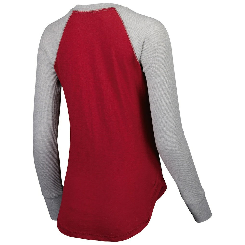 Washington Commanders  Touch Women's Waffle Raglan Lightweight Long Sleeve T-Shirt