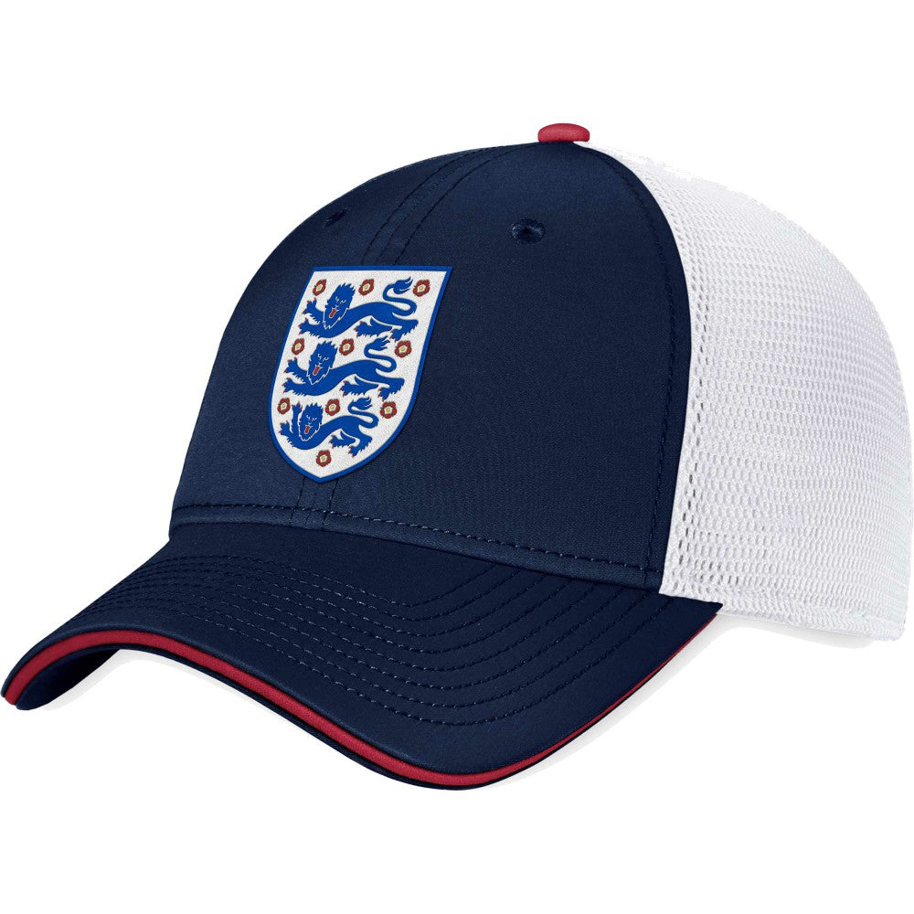 England National Team Trucker Snapback Hat Navy/White - Fanatics