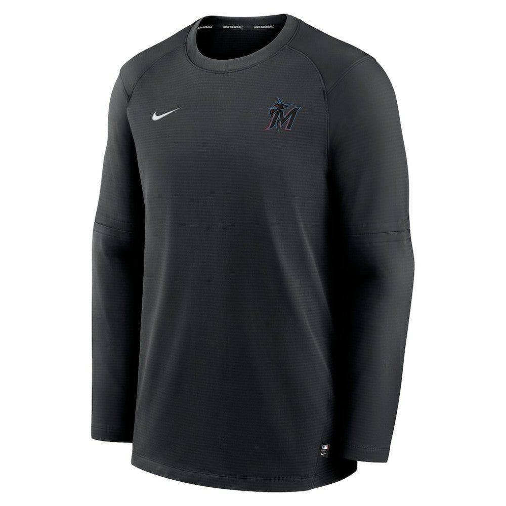 Miami Marlins Nike Authentic Collection Logo Performance Long Sleeve T-Shirt | MLB US