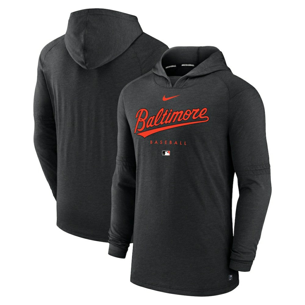 Baltimore Orioles Nike Authentic Collection Lightweight Dri-FIT Hooded Pullover | MLB Discount