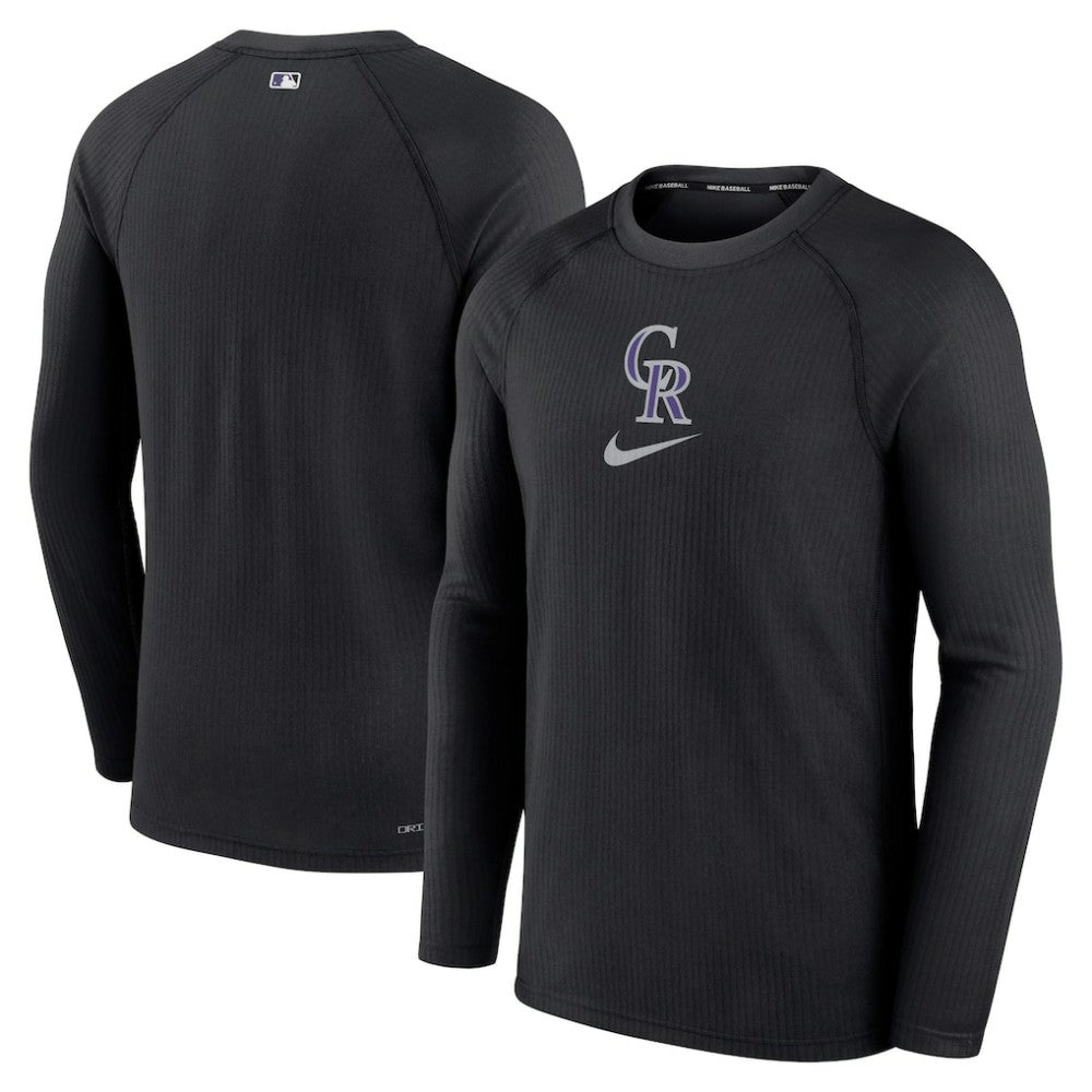 Colorado Rockies Nike Authentic Collection Game Raglan Performance Long Sleeve T-Shirt | MLB New