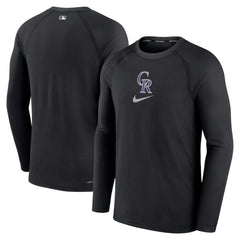 Colorado Rockies Nike Authentic Collection Game Raglan Performance Long Sleeve T-Shirt | MLB New
