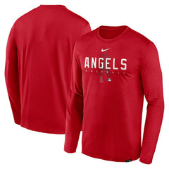 Los Angeles Angels Nike Authentic Collection Team Logo Legend Performance Long Sleeve T-Shirt | MLB Online