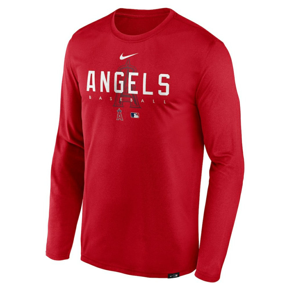 Los Angeles Angels Nike Authentic Collection Team Logo Legend Performance Long Sleeve T-Shirt | MLB Online