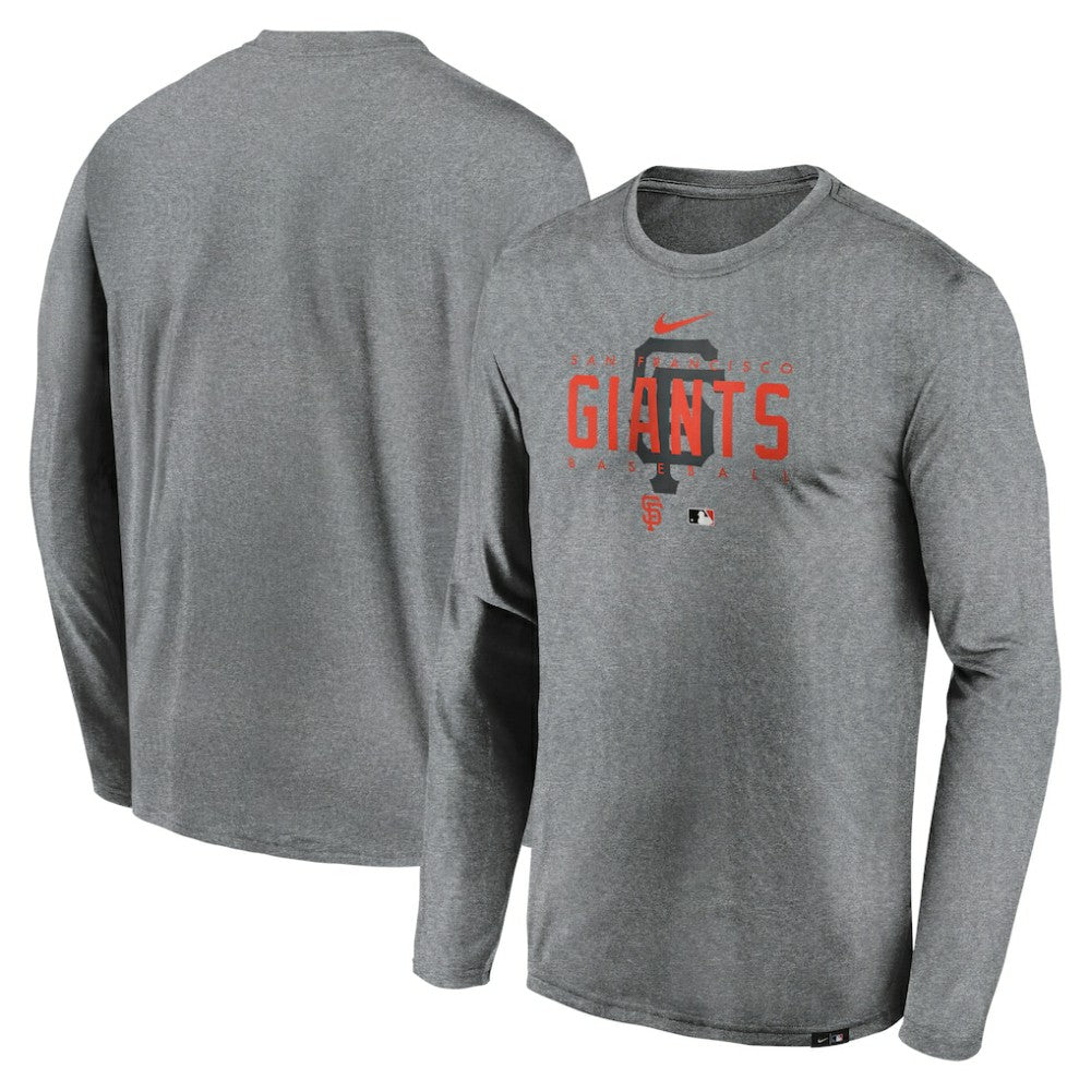 San Francisco Giants Nike Authentic Collection Team Logo Legend Performance Long Sleeve T-Shirt | MLB Outlet